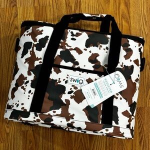 Swig Life XL Cow Print Cooler Tote
